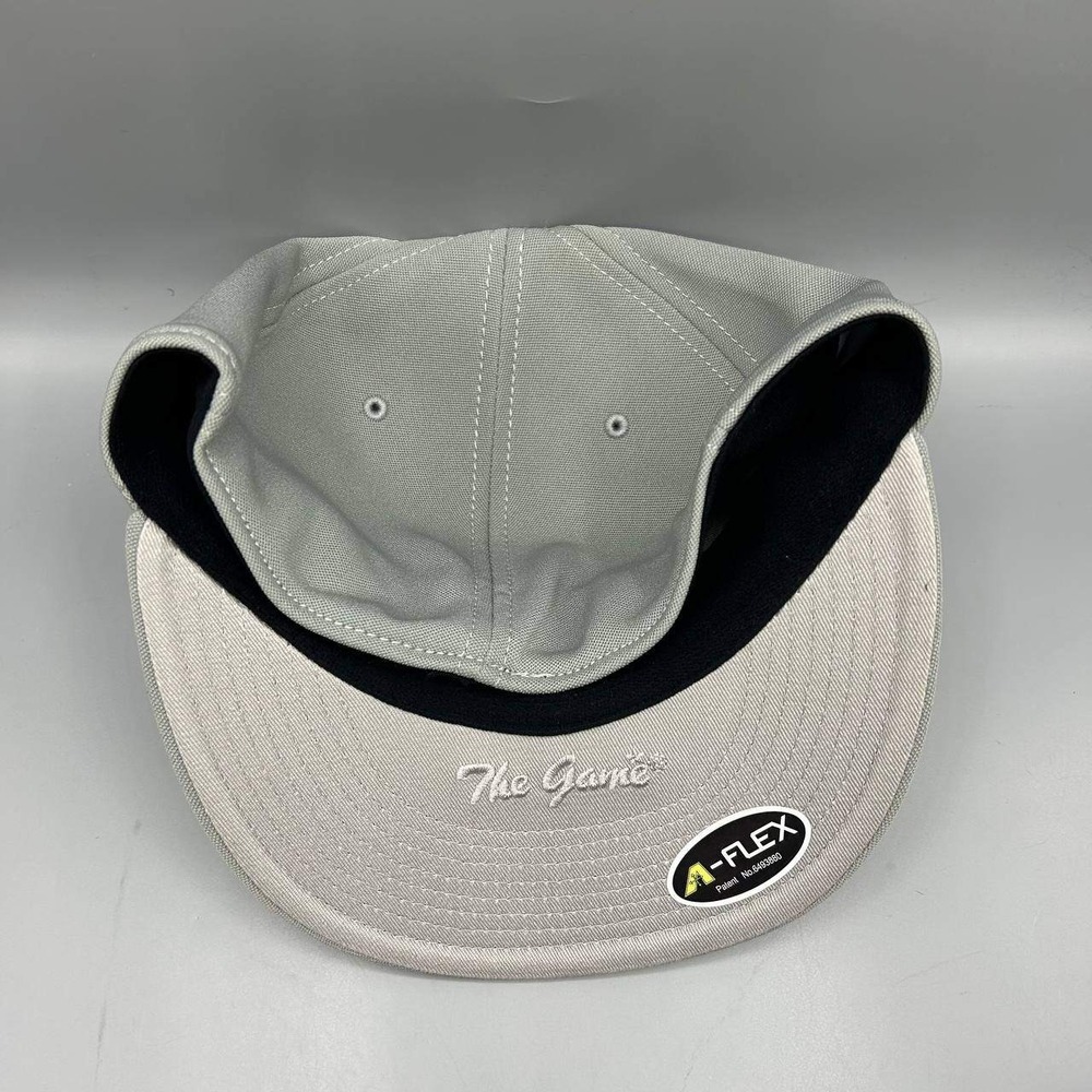Indians Buckram Hat Men Medium Gray The Game Gametek Stretch Fitted Cap M